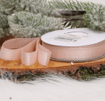 Wstążka z lekkim połyskiem jasny róż 1,2cm