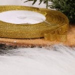 Wstążka brokatowa 6mm  złota