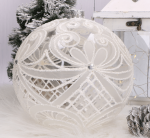 Bombka dekorowana szklana 20cm