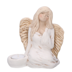 Aniołek świecznik biały 18 cm