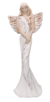 Anioł gipsowy biały 36 cm