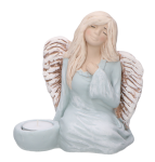 Aniołek świecznik niebieski 18 cm  