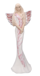 Anioł gipsowy z różowym 36 cm 