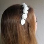 Opaska  do włosów biała 1szt