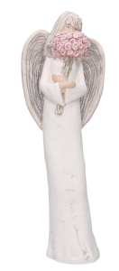 Anioł gipsowy biały na komunię ślub 38cm