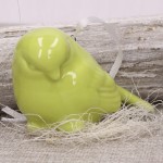 Ptaszek ceramiczny zawieszka Figurka zielony 8cm