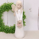 Anioł gipsowy biały na komunię IHS 28cm