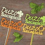 Piki kolorowe "Dużo szczęścia" 4szt