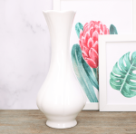 Wazon ceramiczny biały szkliwiony 26cm 