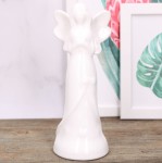 Anioł ceramiczny biały szkliwiony 21cm