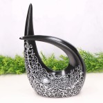 Figurka "Igiełka" ceramiczna dekorowana czarna 30cm