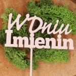 Piki "W dniu imienin" mix kolorów 4szt