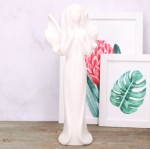 Anioł ceramiczny biały szkliwiony 35cm