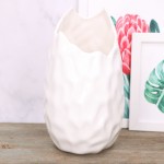 Wazon ceramiczny biały szkliwiony 26cm 