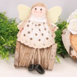 Aniołek materiałowy zawieszka beż 13cm