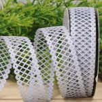 Wstążka ażurowa srebrna 2,2cm x 9m