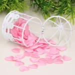 Serduszka atłasowe konfetti róż 500szt.