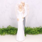 Figurka duet para Młoda biel+szary 39cm