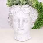 Osłonka ozdobna głowa Dawid szara 24cm