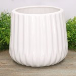 Osłonka ceramiczna kremowa szkliwiona 12cm