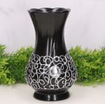 Wazon "Allegro średni" ceramiczny dekorowany czarny 17cm