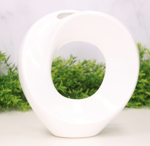 Stroik "Koło małe" ceramiczny biały 19cm