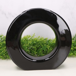 Wazon "Koło Duże" ceramiczny szkliwiony 21,5 x 23 cm