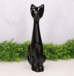 Figurka ceramiczna szkliwiona "Kot Ruski"  średni 28 x 8 cm