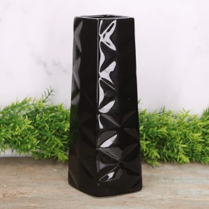 Wazon "Karo małe" ceramiczny szkliwiony 26x13 cm