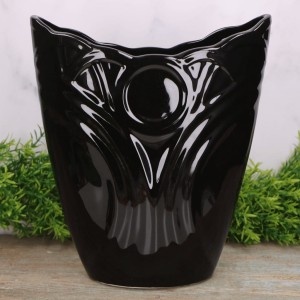 Wazon "Płaski kółko niski" ceramiczny szkliwiony 25x21,5cm