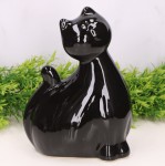 Ceramiczny Kot Filemon średni szkliwiony 21x16 cm 