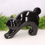 Ceramiczny Kot Klakier szkliwiony 22x16 cm  