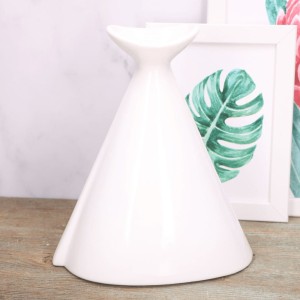 Wazon "szeroki z kołnierzem duży" ceramiczny 24x19,5cm