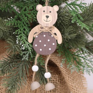 Świąteczna zawieszka na choinkę miś brąz 13,5 cm 