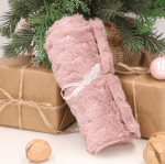 Futerko bieżnik na święta w gwiazdki  róż 140x15cm