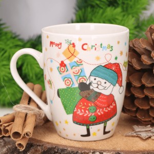Kubek świąteczny ceramiczny z Mikołajem 1szt