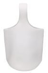Ceramika dekoracyjna torba wazon biały z jednym uchem 32cm