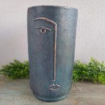 Osłonka twarz czarna na kwiatka 37cm 