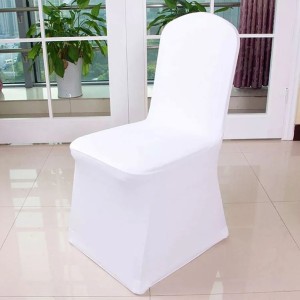 Pokrowiec na krzesło uniwersalny elastyczny biały 1szt 