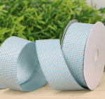 Wstążka z lekkim połyskiem błękitna 2,5cm