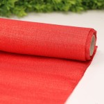 Materiał juta bieżnik czerwony z połyskiem 48cm