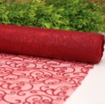 Materiał organza bieżnik bordo 36cm 10Y 