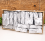 Patyczki drewniane na druciku srebrne 30szt