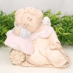 Anioł śpioszek figurka gipsowa chrzest 14cm 