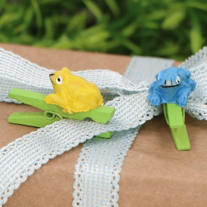 Spinacze żaby klamerki scrapbooking 24szt 