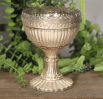 Świecznik na tealight kielich  złoty 13cm