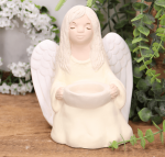 Aniołek gipsowy "Klara" 18cm kremowy