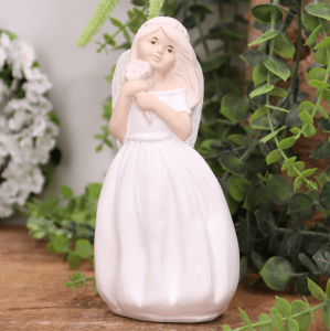 Aniołek gipsowy ''Nadia'' 16cm  biały