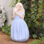 Aniołek gipsowy ''Nadia'' 16cm  niebieski