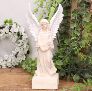 Aniołek ''TWÓJ STRÓŻ'' 20,5 cm białe skrzydełka 